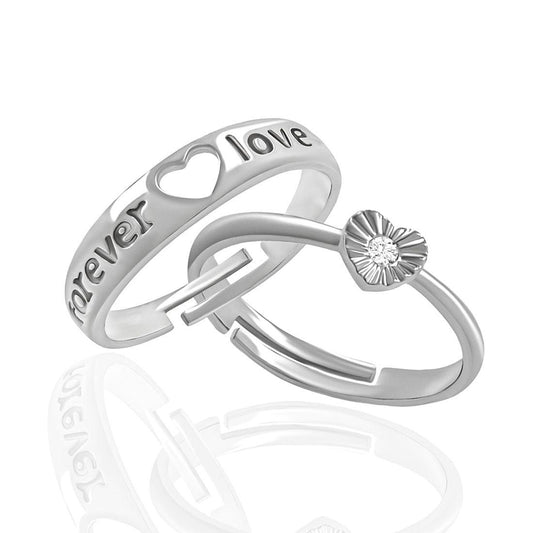 Latest Silver Plated Couple Rings - SayToLove